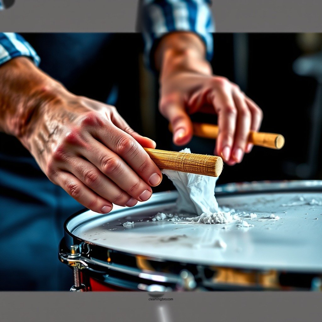 Step-by-Step Cleaning Process - how to clean drum heads