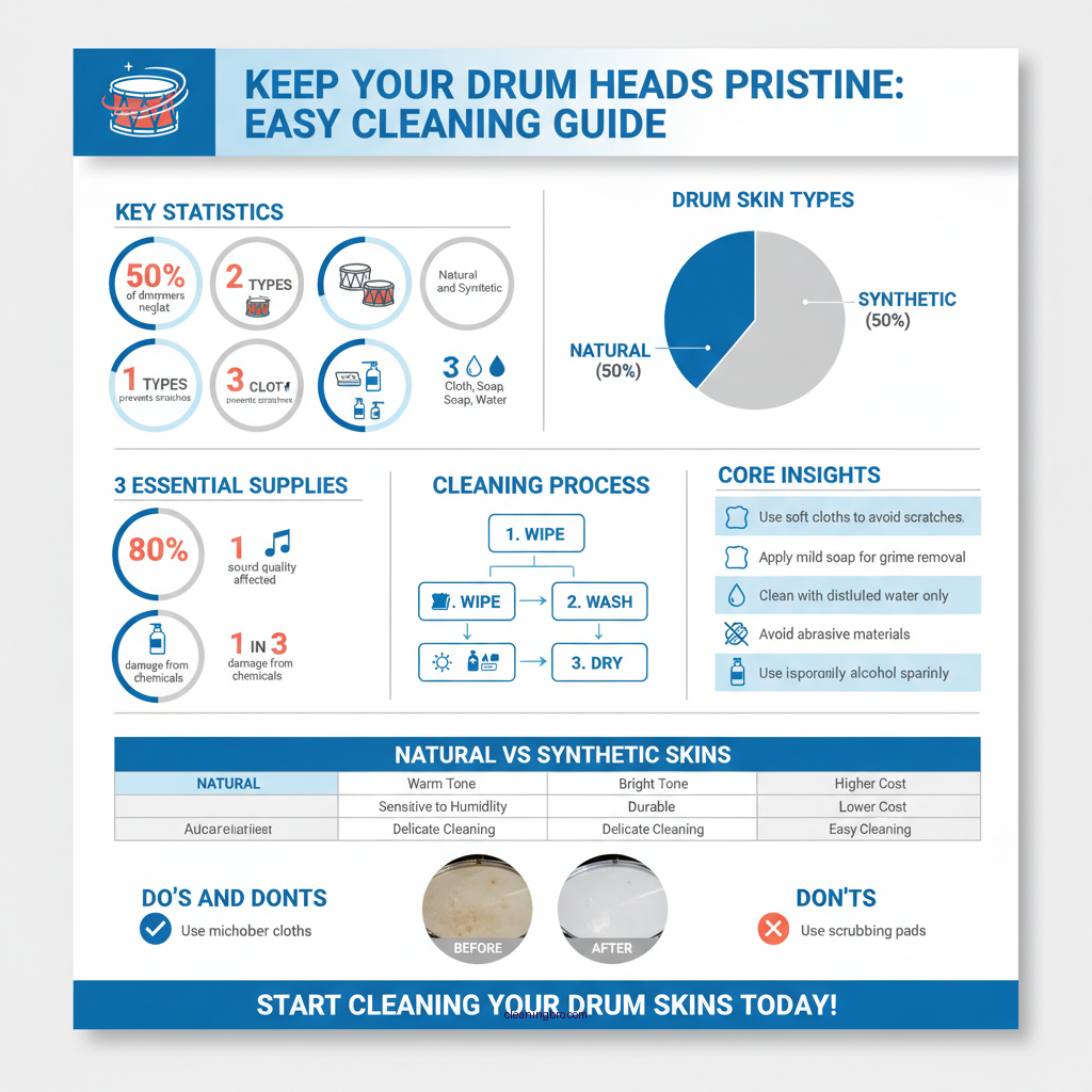 how to clean drum skins - Data Infographic and Statistics