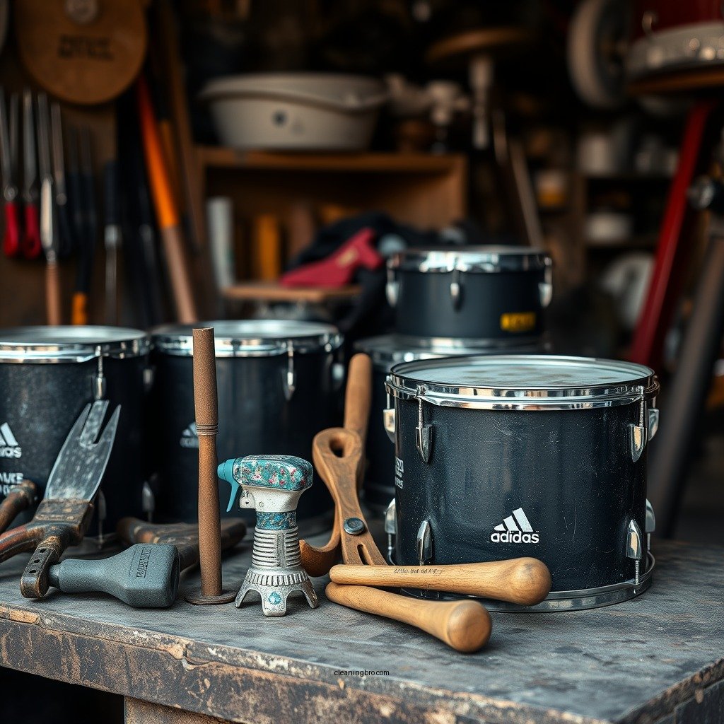 Tools and Supplies Needed - how to clean drums
