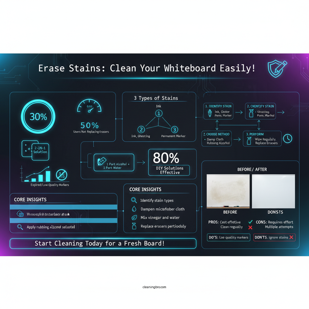 how to clean dry erase board stains - Data Infographic and Statistics