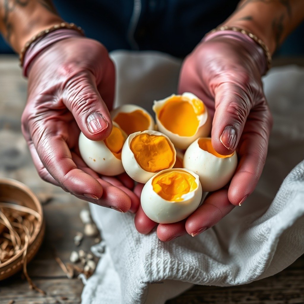 Step-by-Step Cleaning Process - how to clean duck eggs