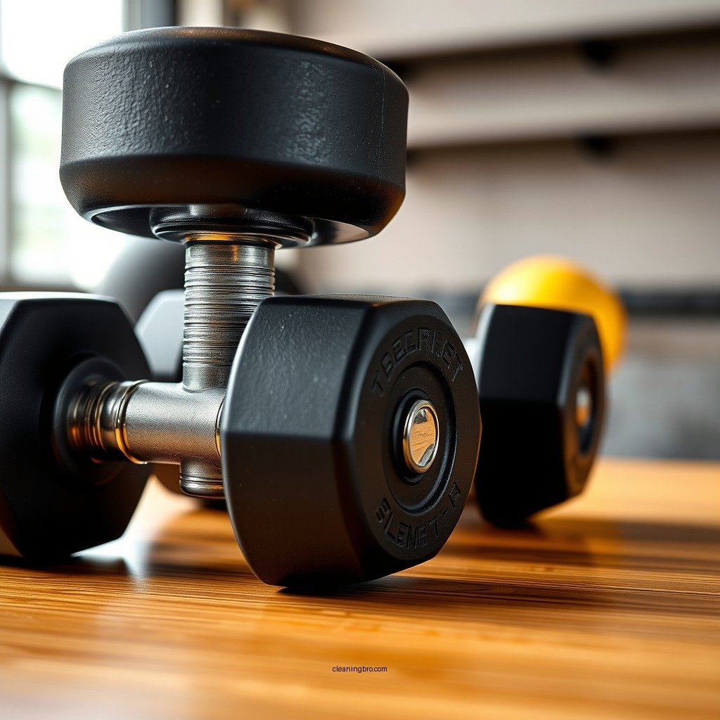 Cleaning Rubber Dumbbells - how to clean dumbbells