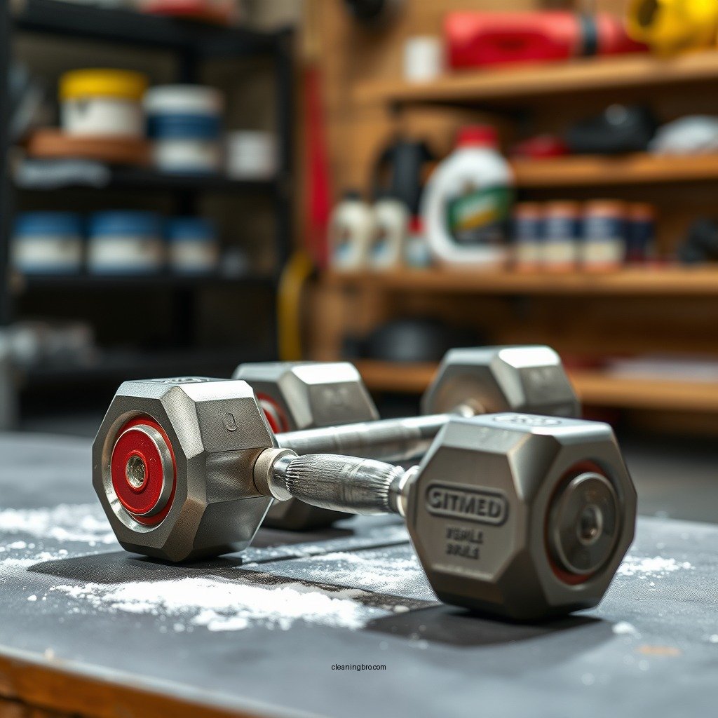 Materials Needed for Cleaning - how to clean dumbbells
