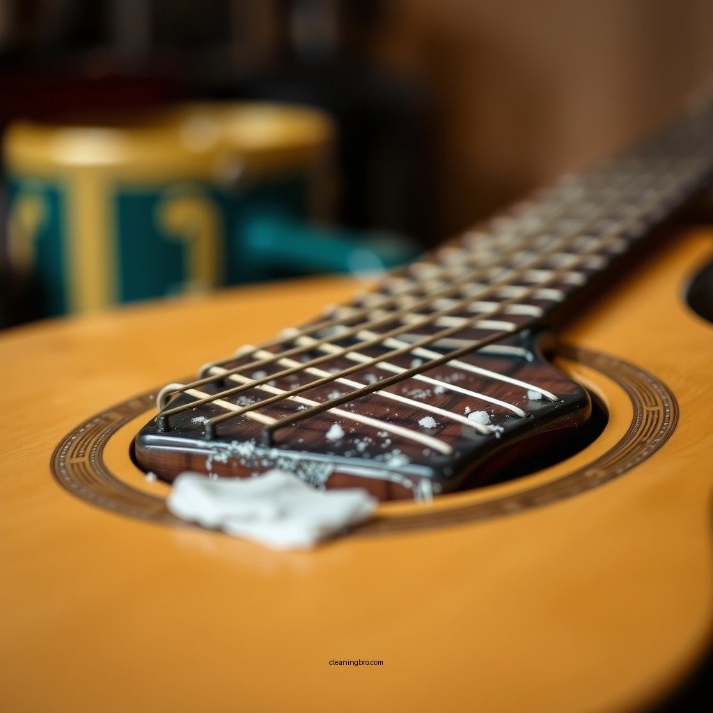 Prepare the Guitar - how to clean ebony fretboard