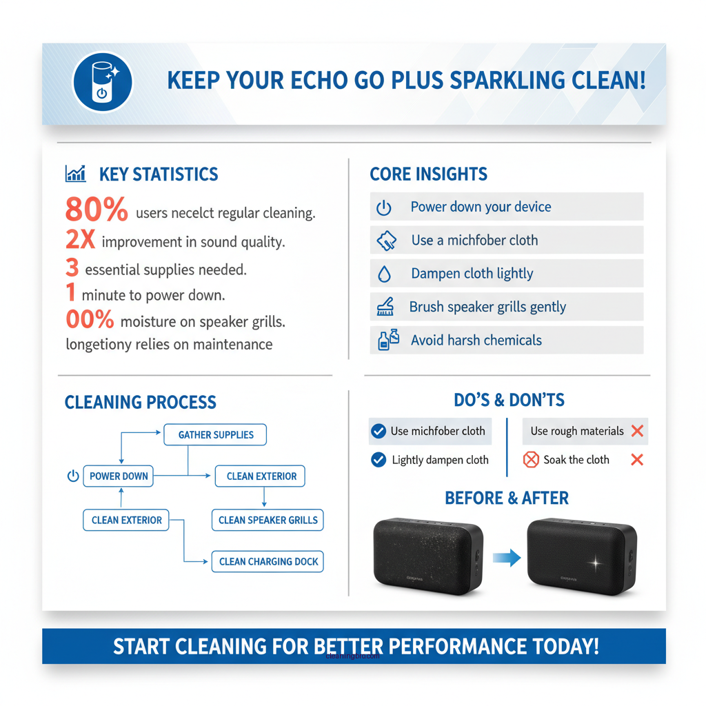 how to clean echo go plus - Data Infographic and Statistics