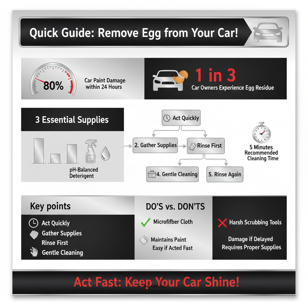 how to clean egg off car - Data Infographic and Statistics