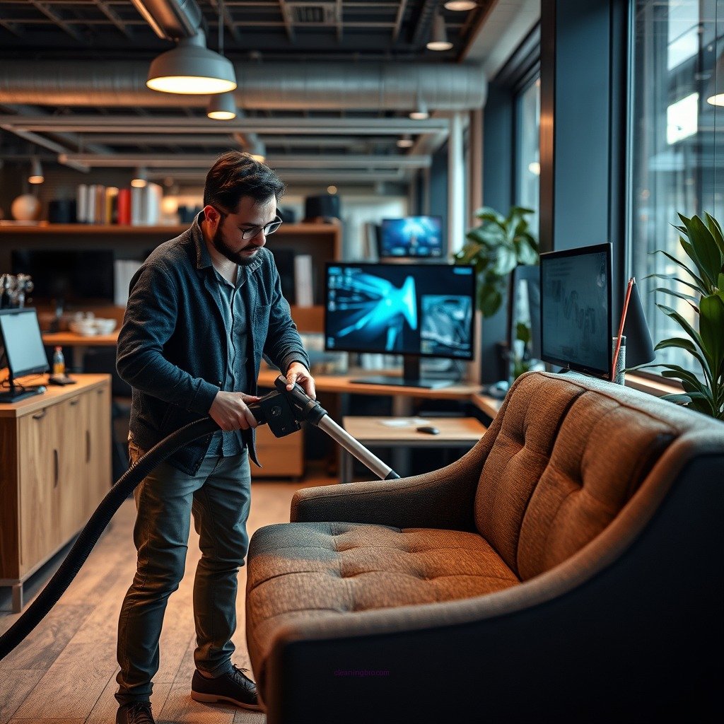 Vacuuming the Upholstered Surface - how to clean electric upholstered chair