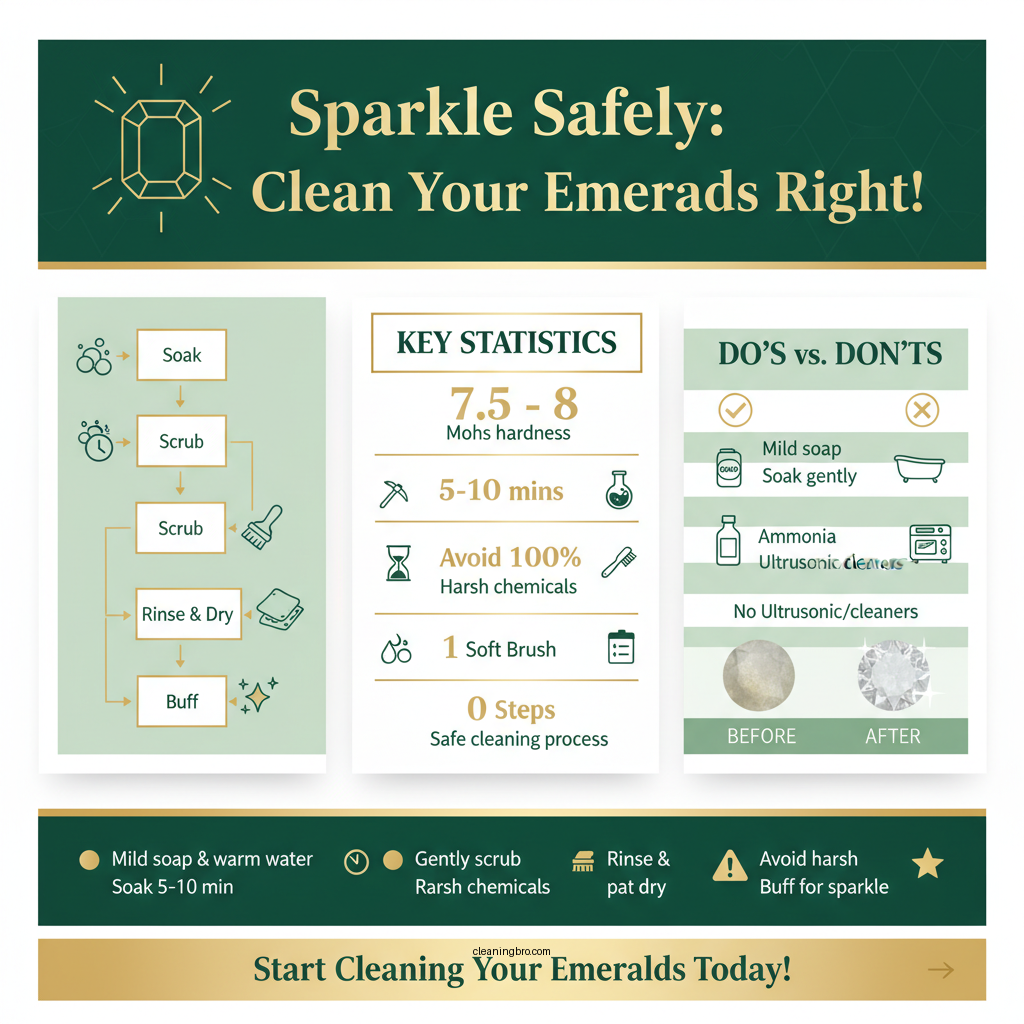 how to clean emeralds - Data Infographic and Statistics