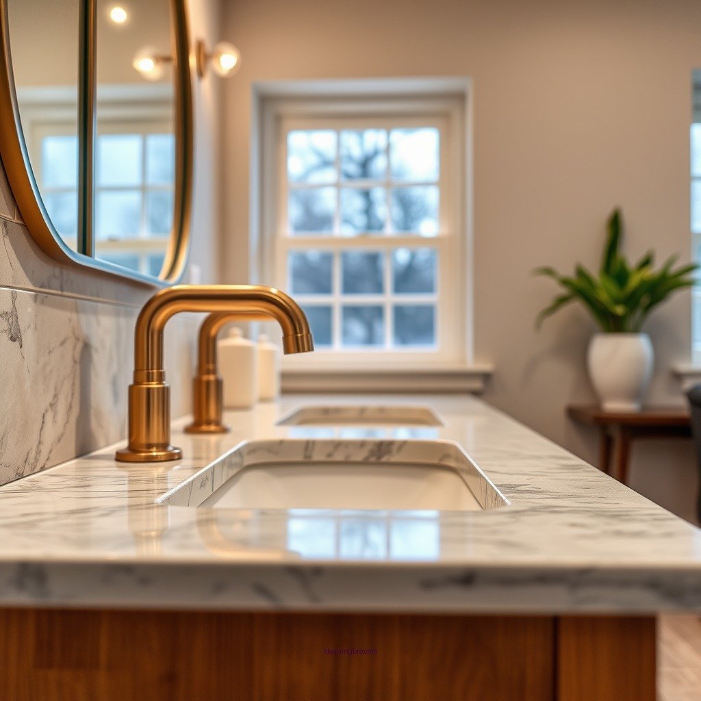 Step-by-Step Cleaning Process - how to clean engineered stone vanity top