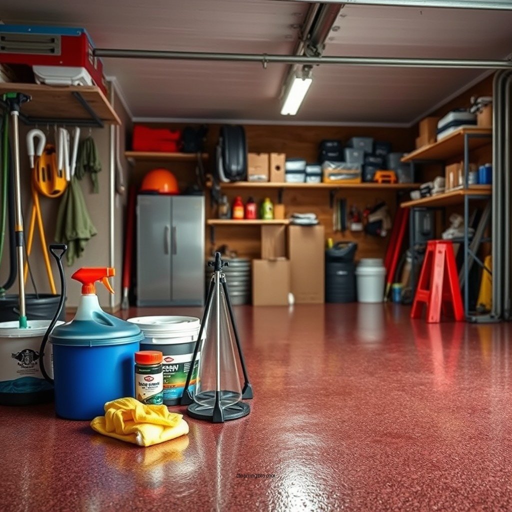 Essential Cleaning Supplies - how to clean epoxy coated garage floors
