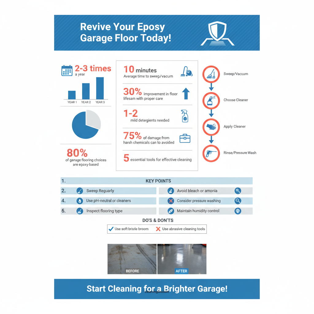 how to clean epoxy coated garage floors - Data Infographic and Statistics
