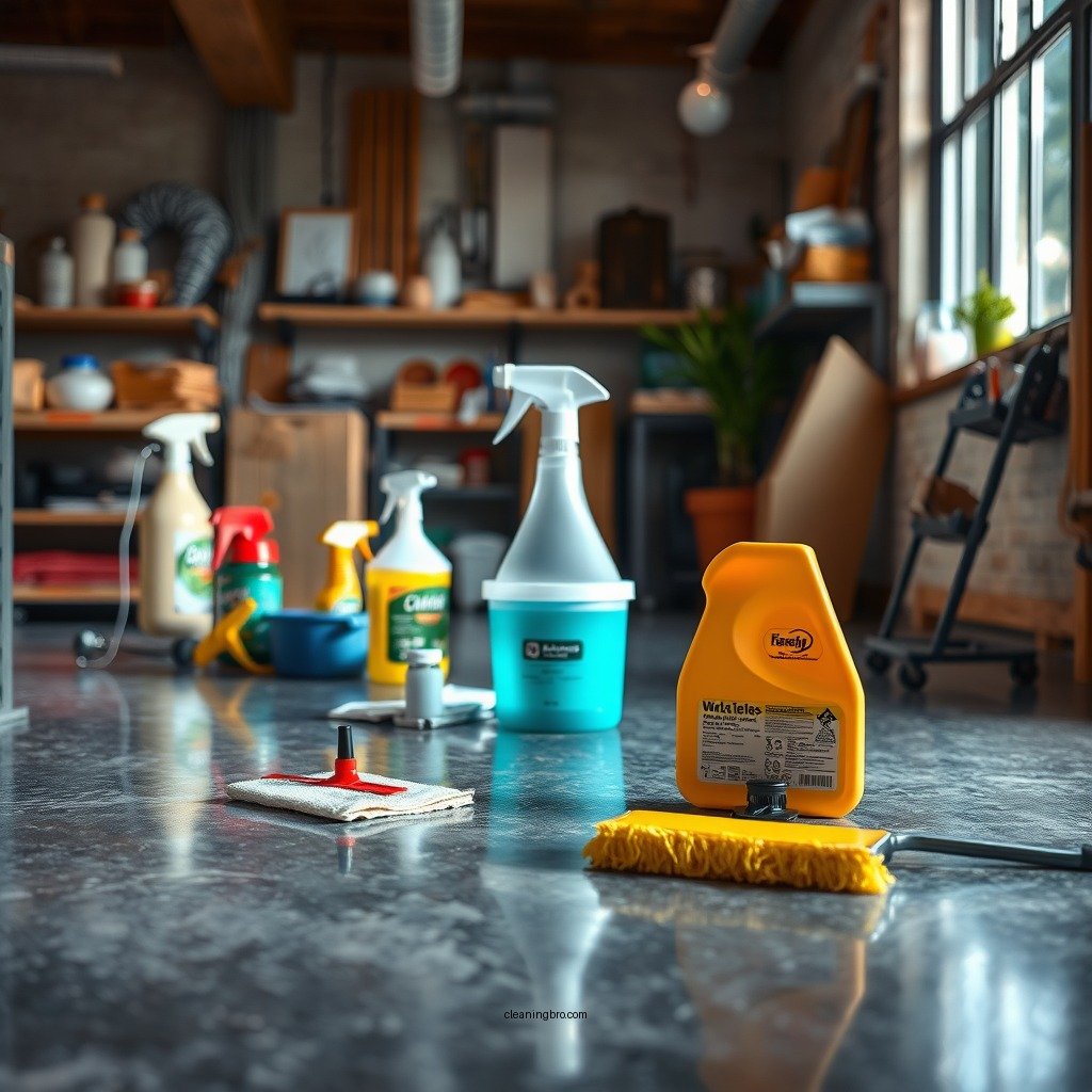 Essential Cleaning Supplies - how to clean epoxy floors