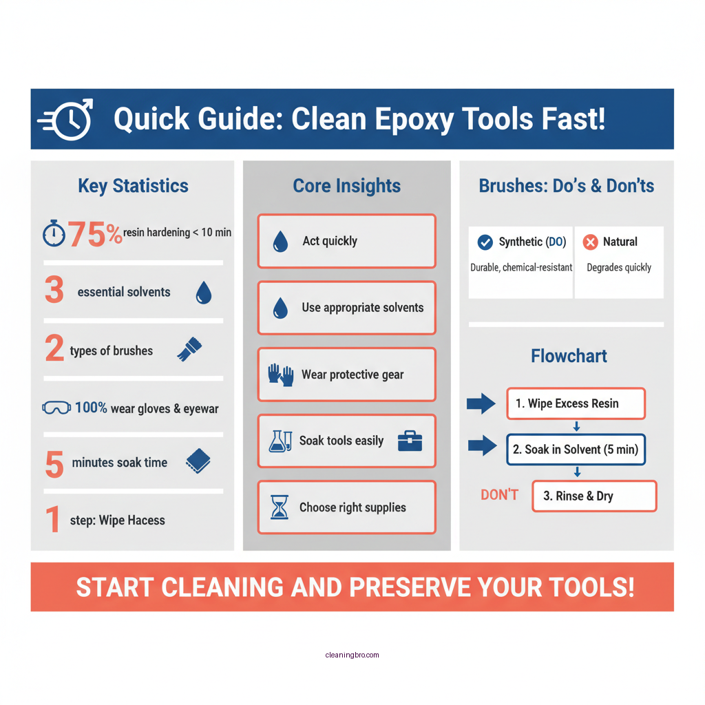 how to clean epoxy resin tools - Data Infographic and Statistics