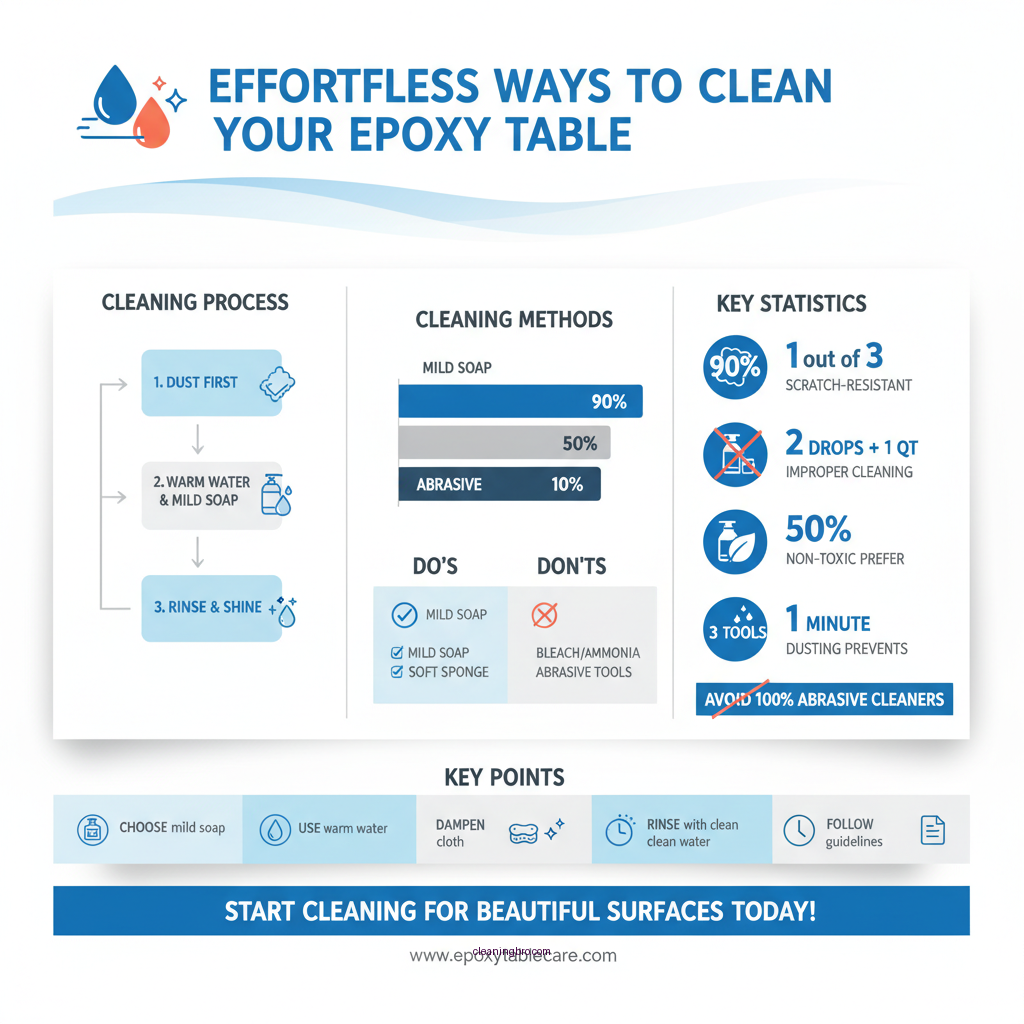 how to clean epoxy table top - Data Infographic and Statistics