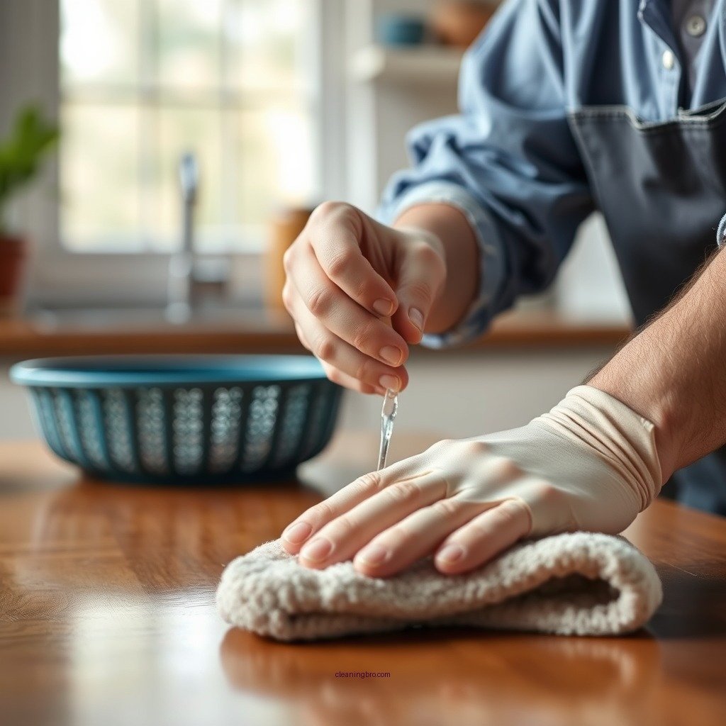 Step-by-Step Cleaning Process - how to clean epoxy table top