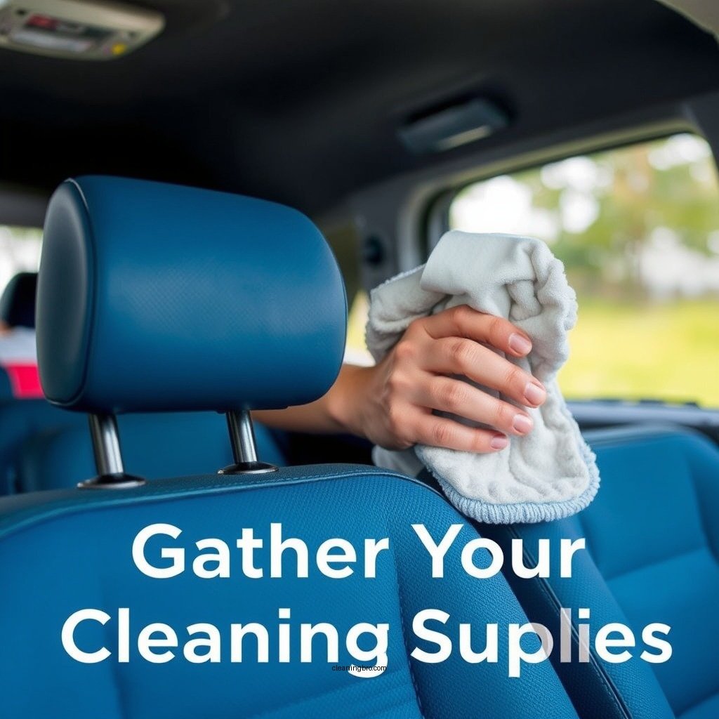 Gather Your Cleaning Supplies - how to clean evotex seats