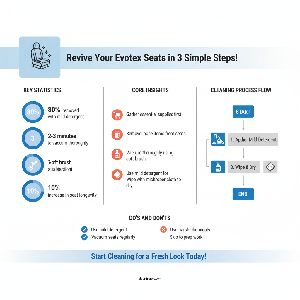 how to clean evotex seats - Data Infographic and Statistics