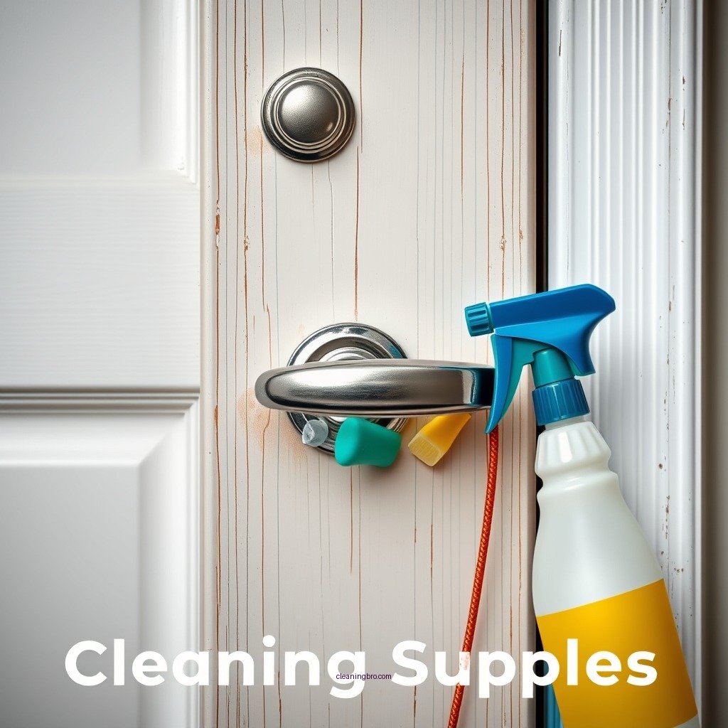 Gather Your Cleaning Supplies - how to clean exterior door handle