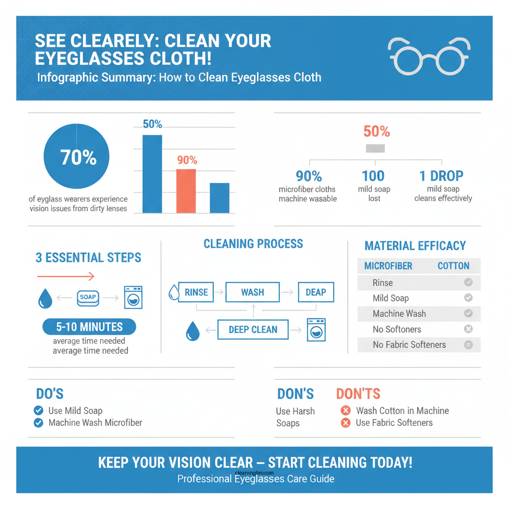 how to clean eye glasses cloth - Data Infographic and Statistics
