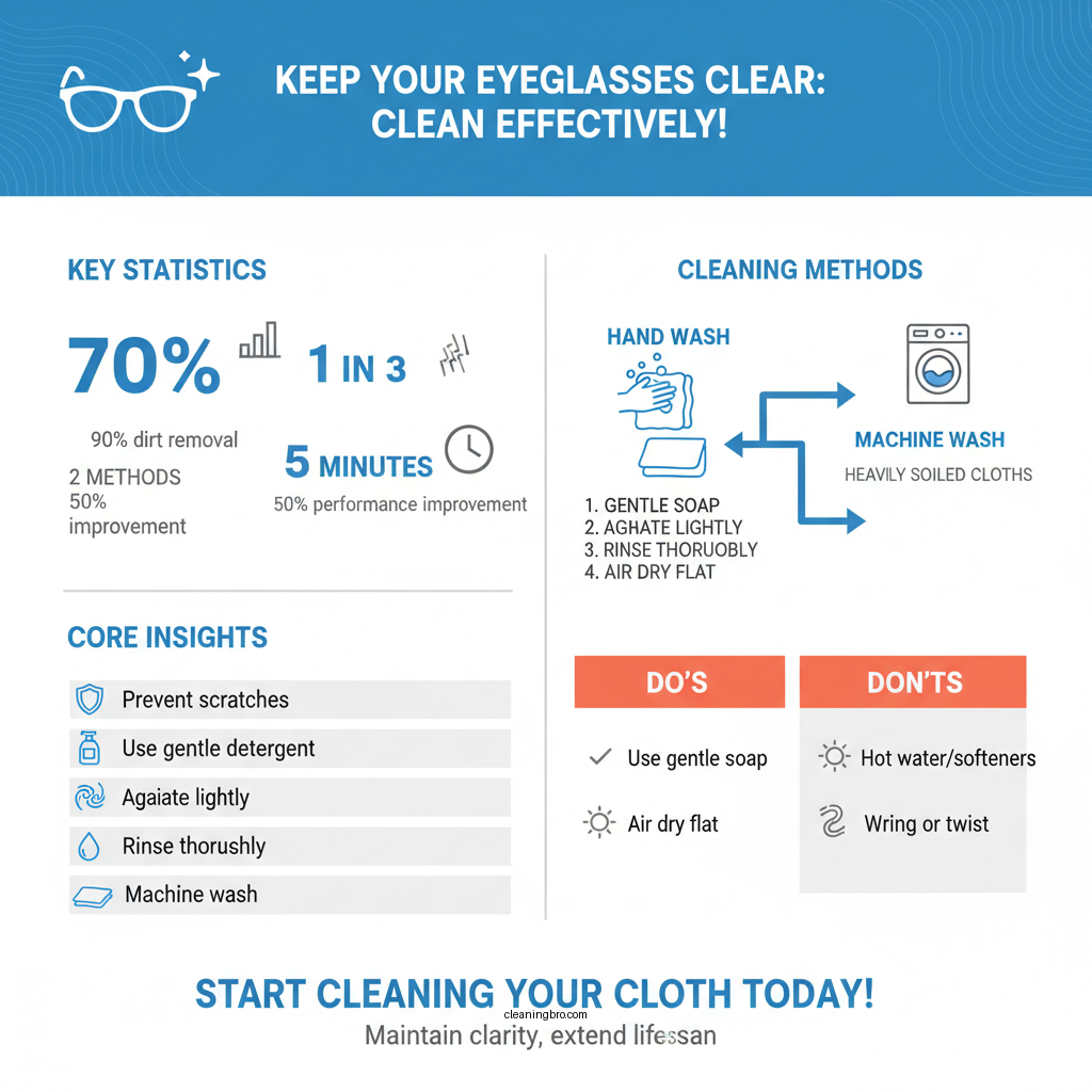 how to clean eyeglass microfiber cloth - Data Infographic and Statistics