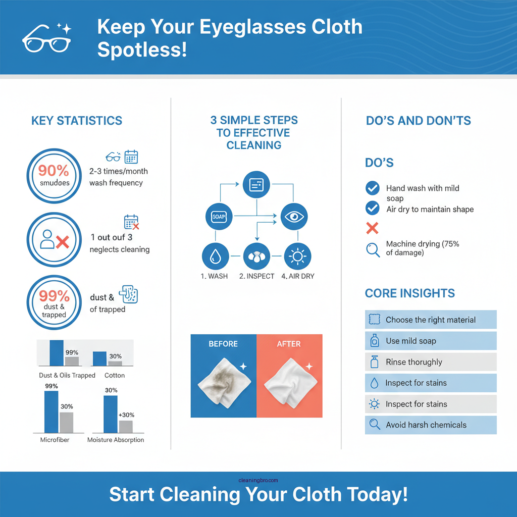 how to clean eyeglasses cloth - Data Infographic and Statistics