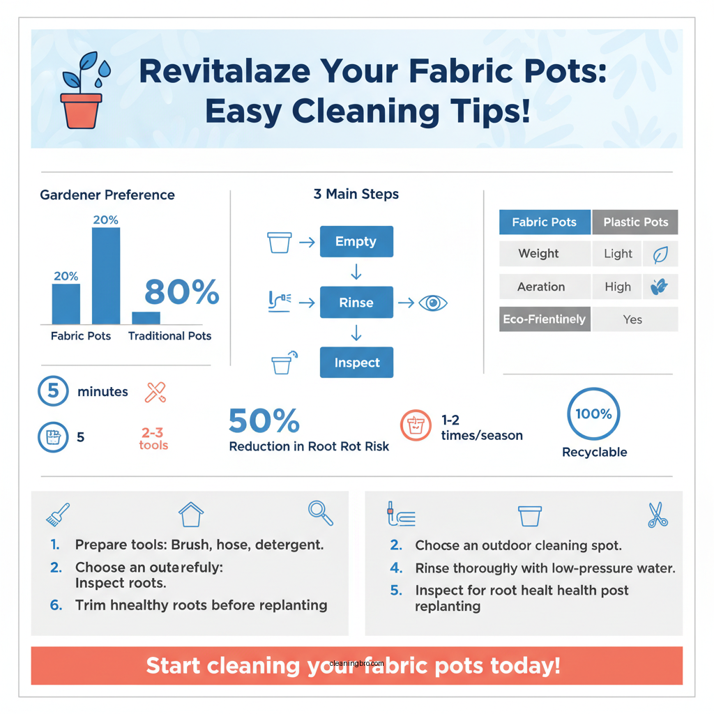 how to clean fabric pots - Data Infographic and Statistics