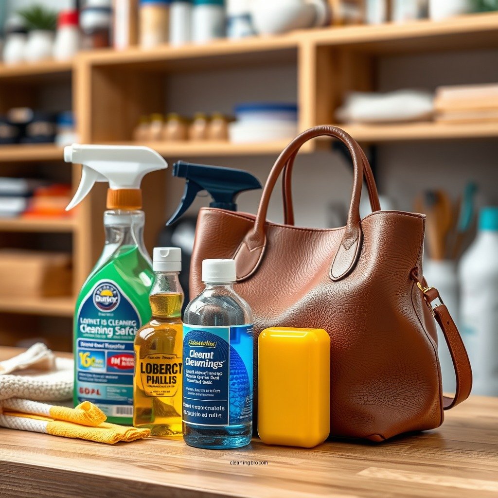 Essential Cleaning Supplies - how to clean fake leather bag