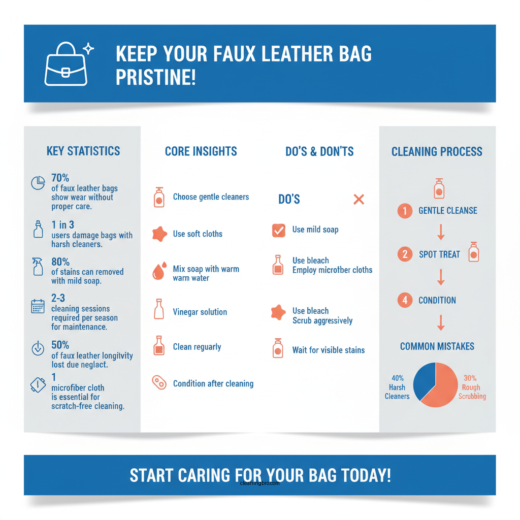 how to clean fake leather bag - Data Infographic and Statistics