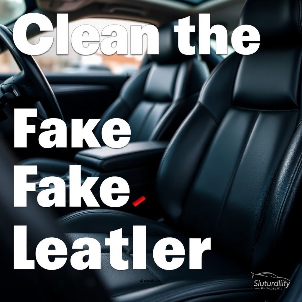 Clean the Fake Leather - how to clean fake leather car seats
