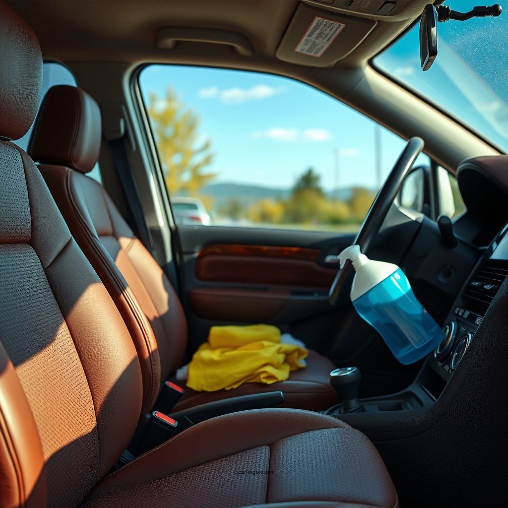 Gather Your Cleaning Supplies - how to clean fake leather car seats