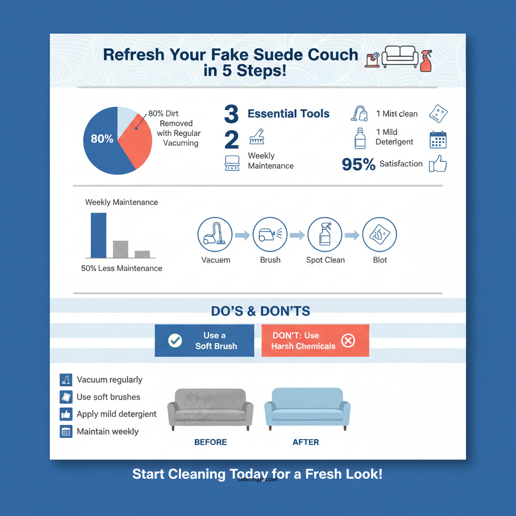 how to clean fake suede couch - Data Infographic and Statistics