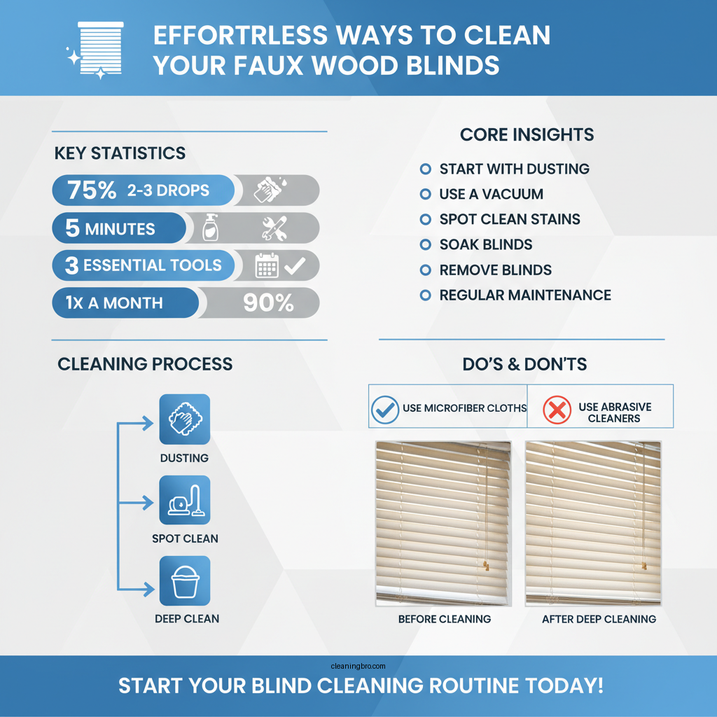 how to clean fake wood blinds - Data Infographic and Statistics