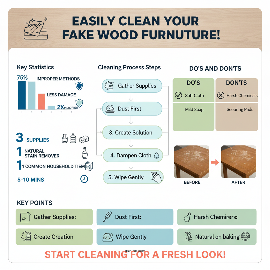 how to clean fake wood furniture - Data Infographic and Statistics