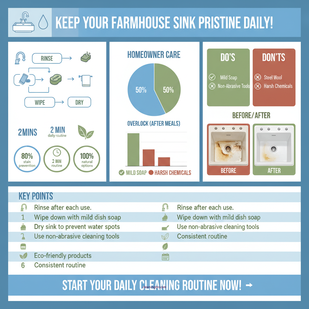 how to clean farmhouse sink - Data Infographic and Statistics