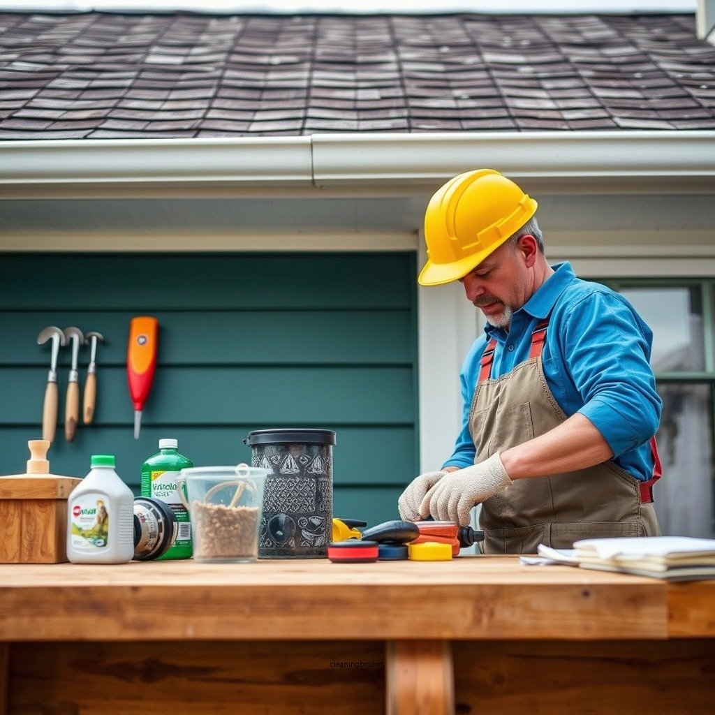 Gathering Necessary Supplies - how to clean fascias and soffits