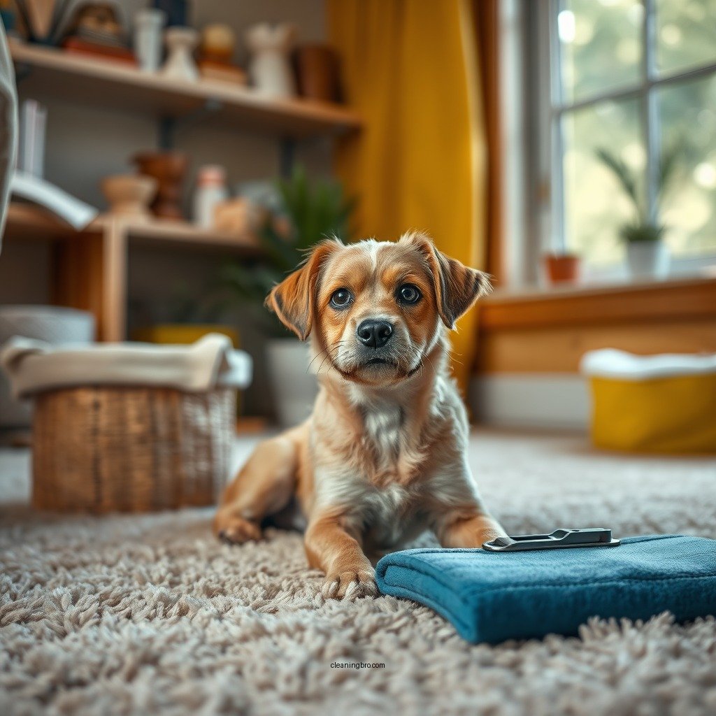 Gather Your Cleaning Supplies - how to clean faux fur carpet