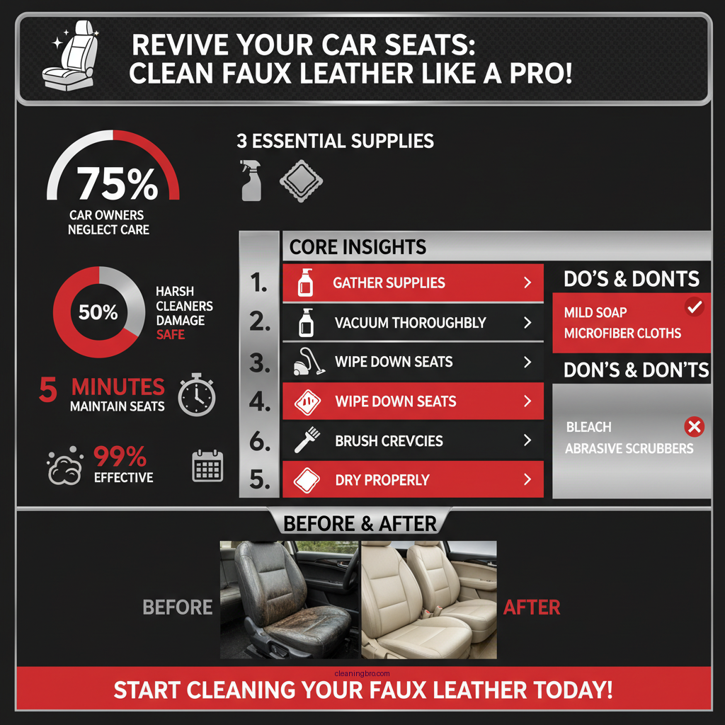 how to clean faux leather car seats - Data Infographic and Statistics