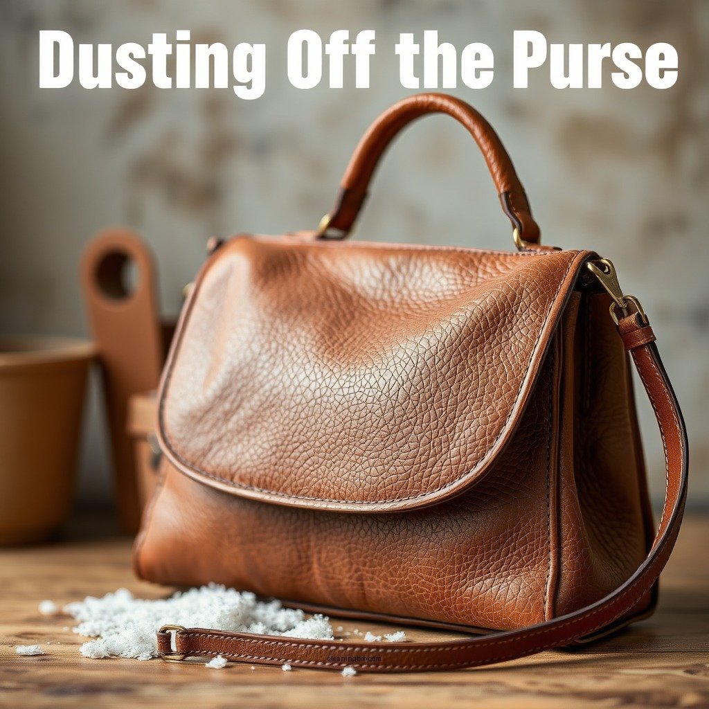 Dusting Off the Purse - how to clean faux leather purse