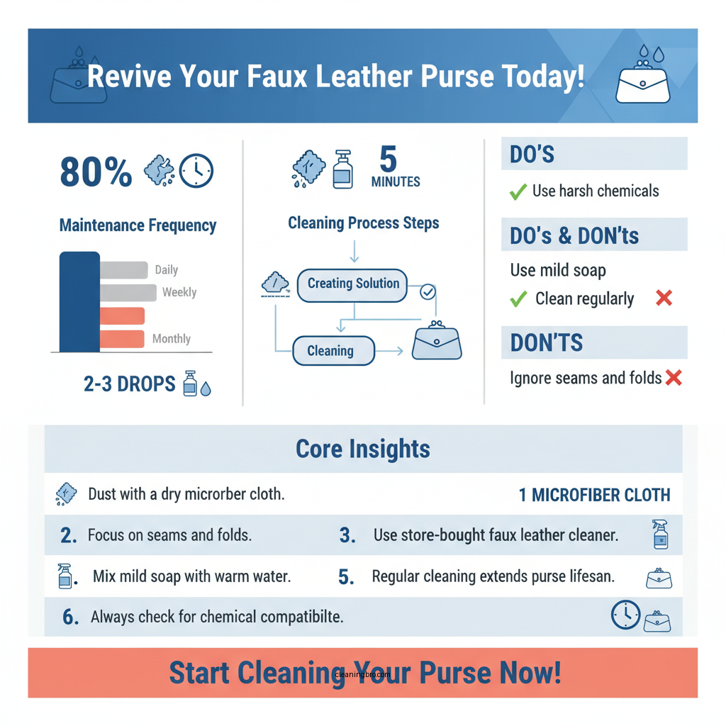 how to clean faux leather purse - Data Infographic and Statistics