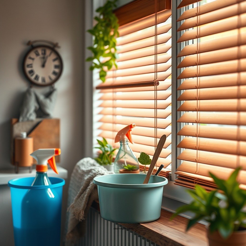 Gather Your Cleaning Supplies - how to clean faux wooden blinds