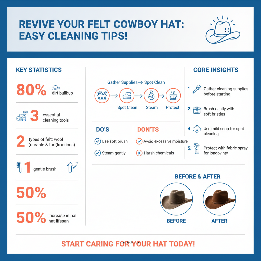 how to clean felt cowboy hat - Data Infographic and Statistics