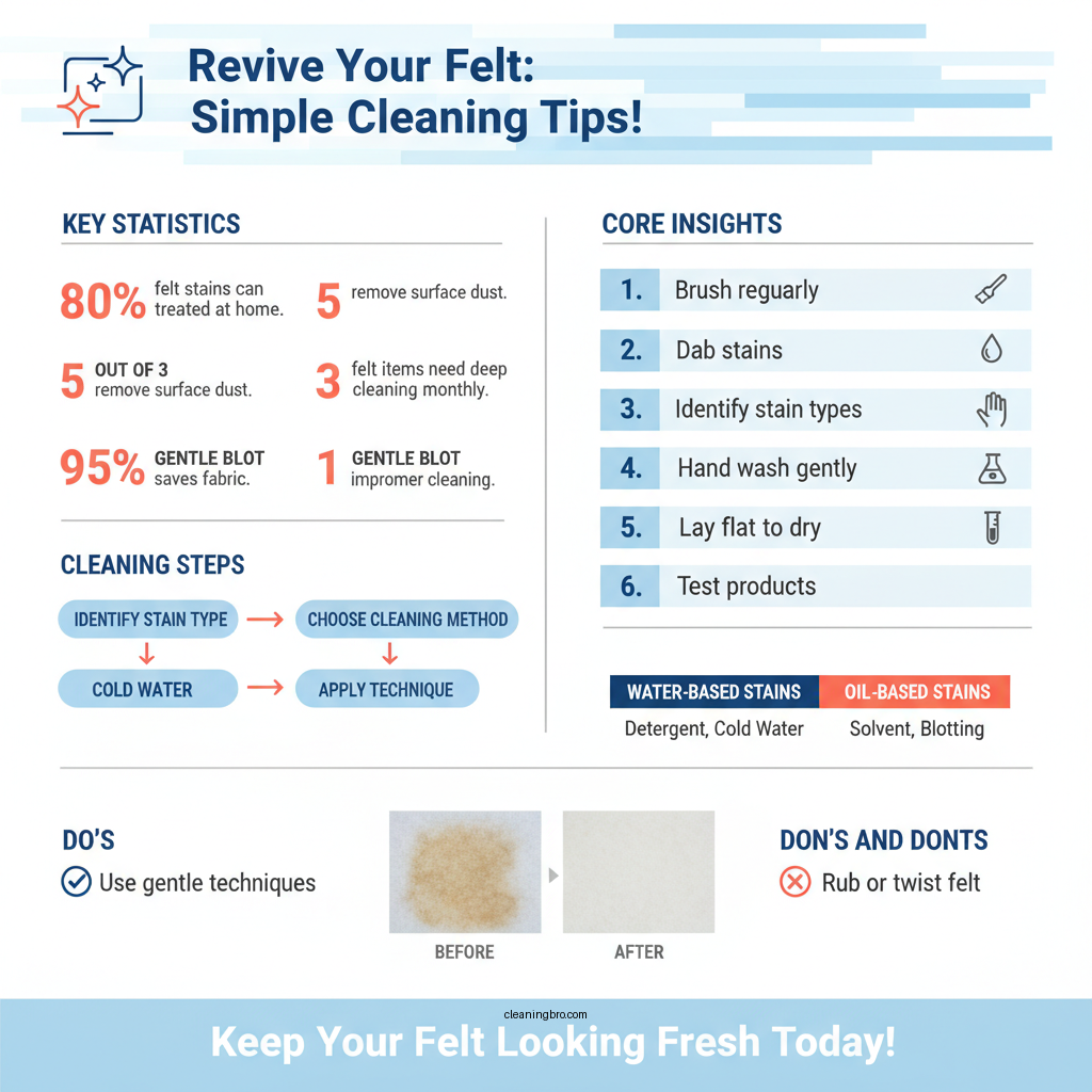 how to clean felt fabric - Data Infographic and Statistics