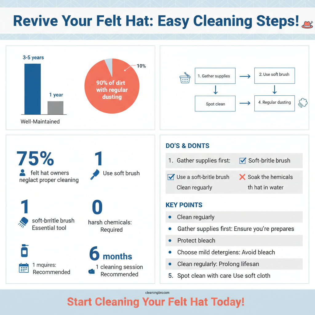 how to clean felt hat - Data Infographic and Statistics