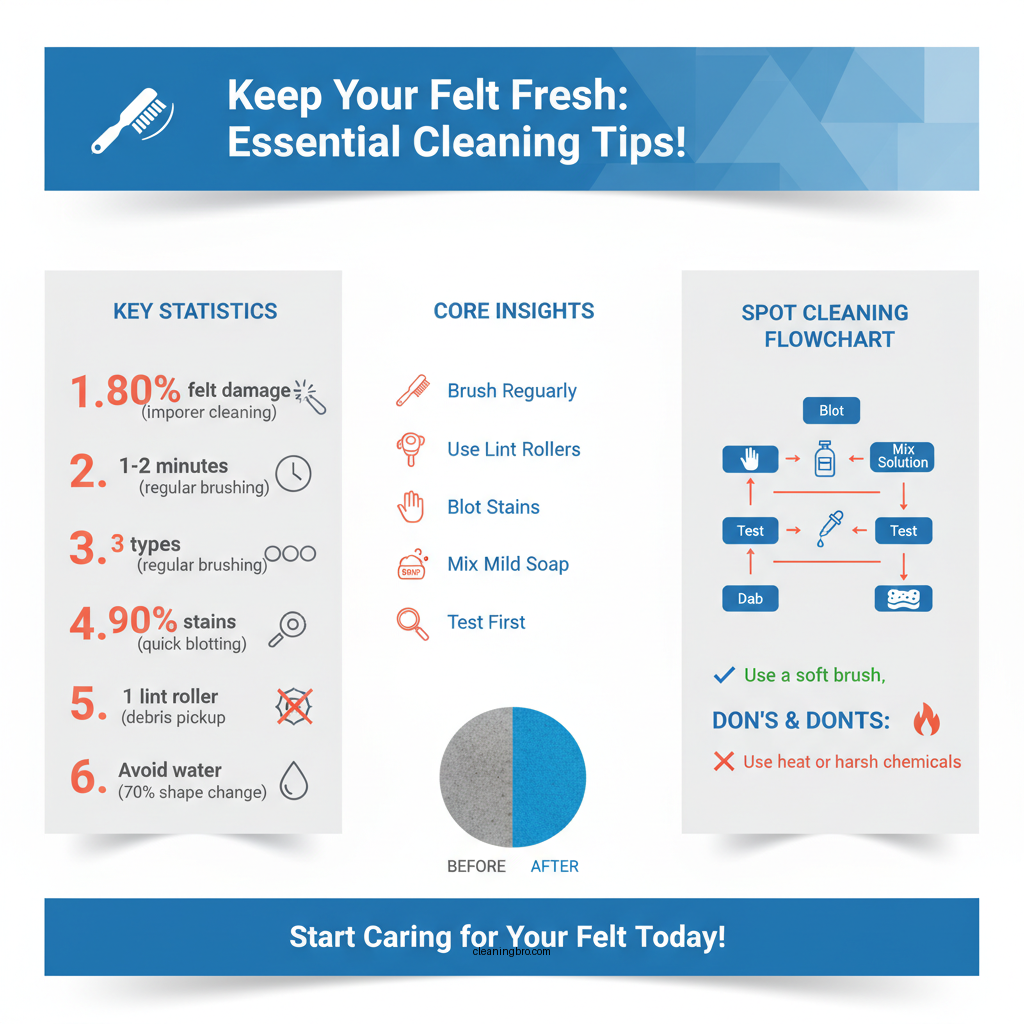 how to clean felt material - Data Infographic and Statistics
