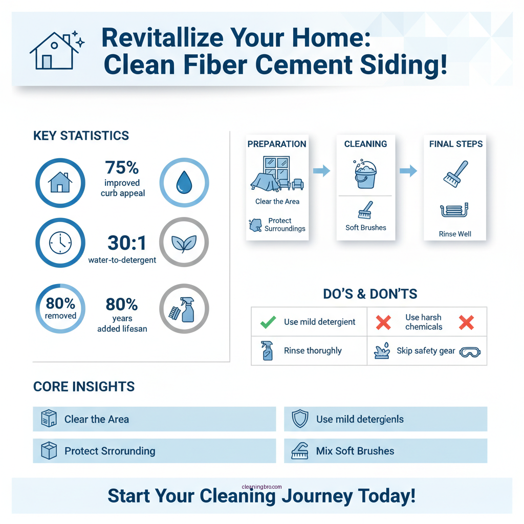 how to clean fiber cement siding - Data Infographic and Statistics