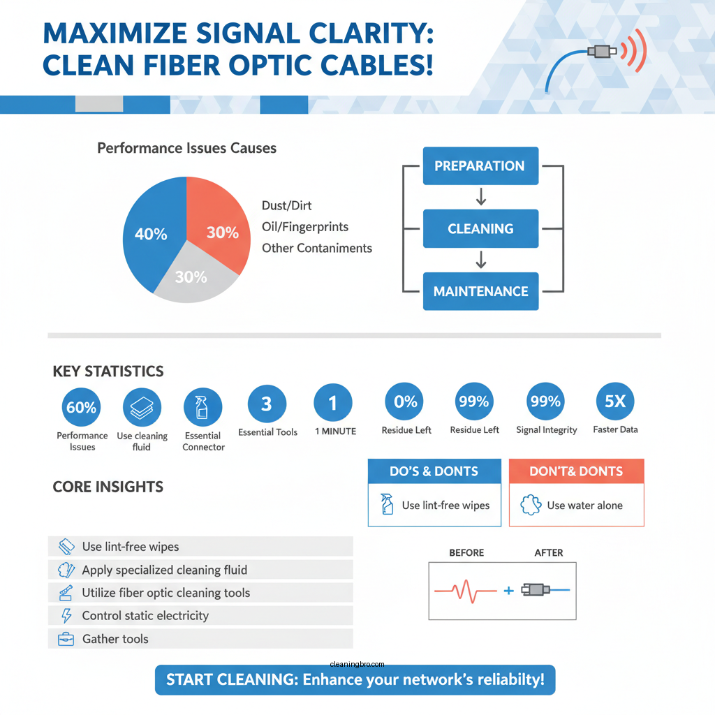how to clean fiber optic cable - Data Infographic and Statistics