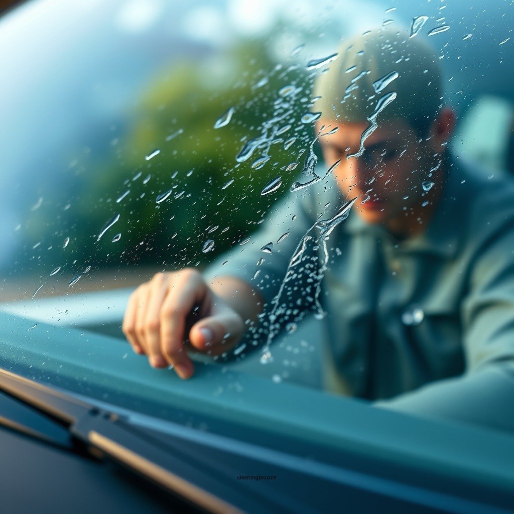 Step-by-Step Cleaning Process - how to clean film off windshield