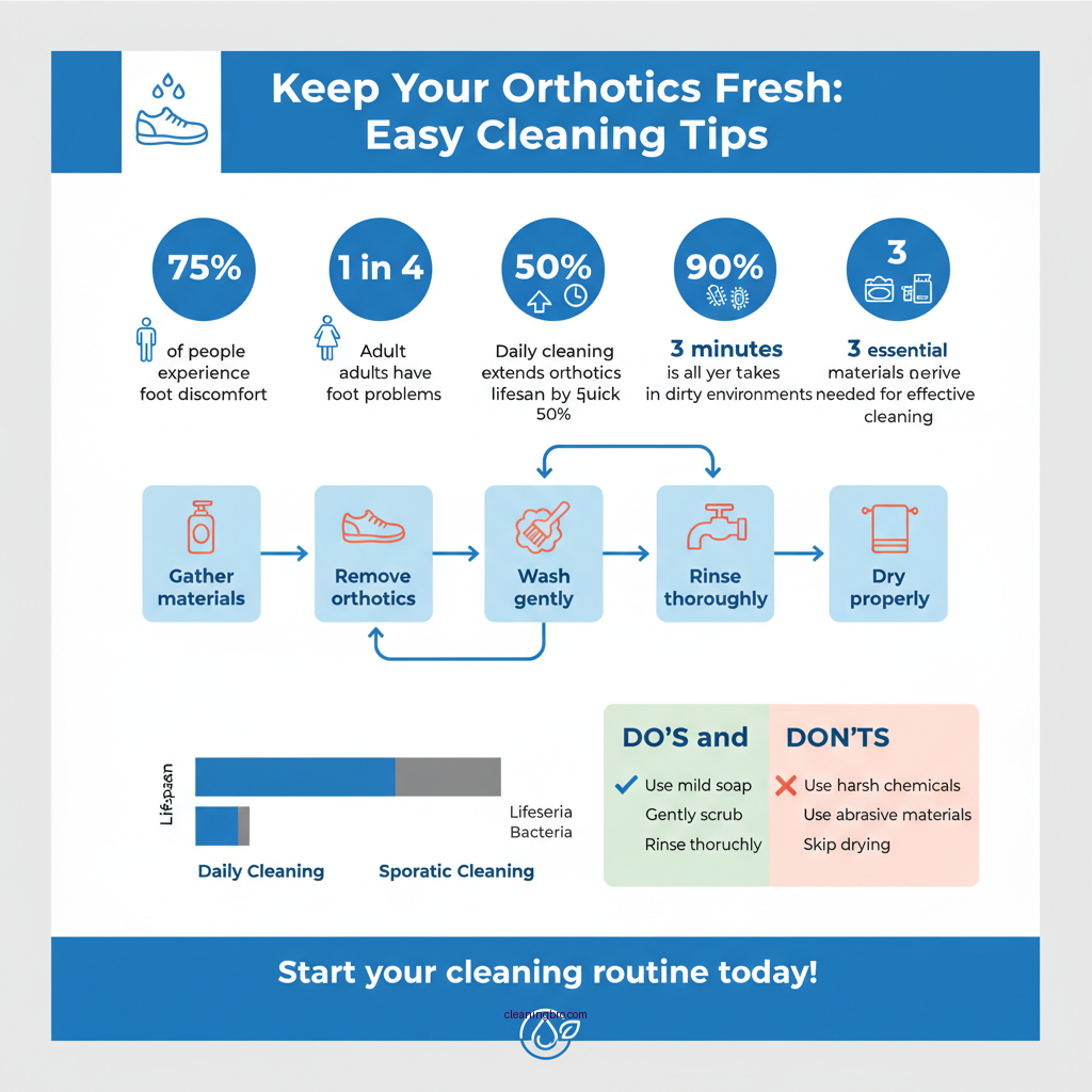 how to clean firm orthodics - Data Infographic and Statistics