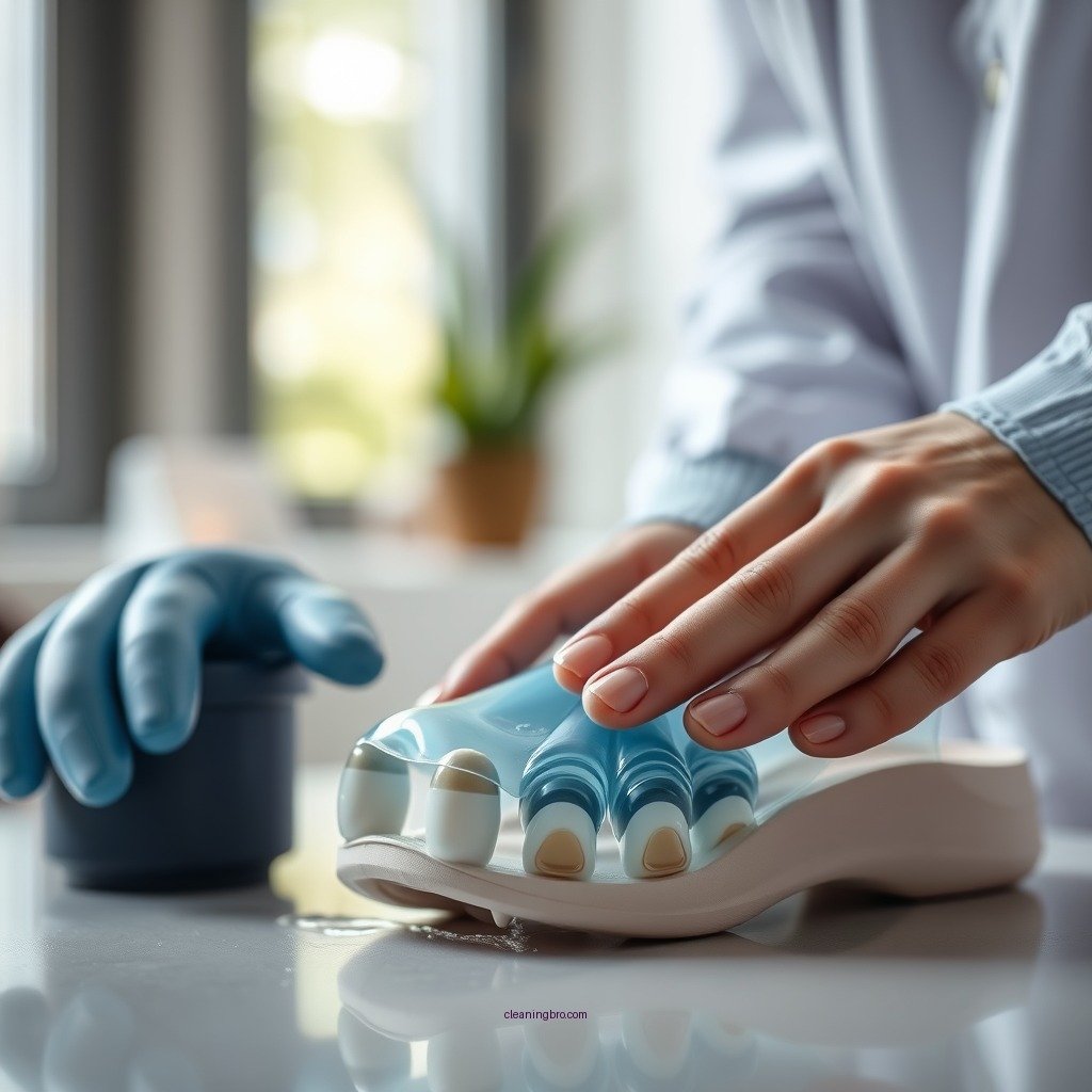 Step-by-Step Cleaning Process - how to clean firm orthodics