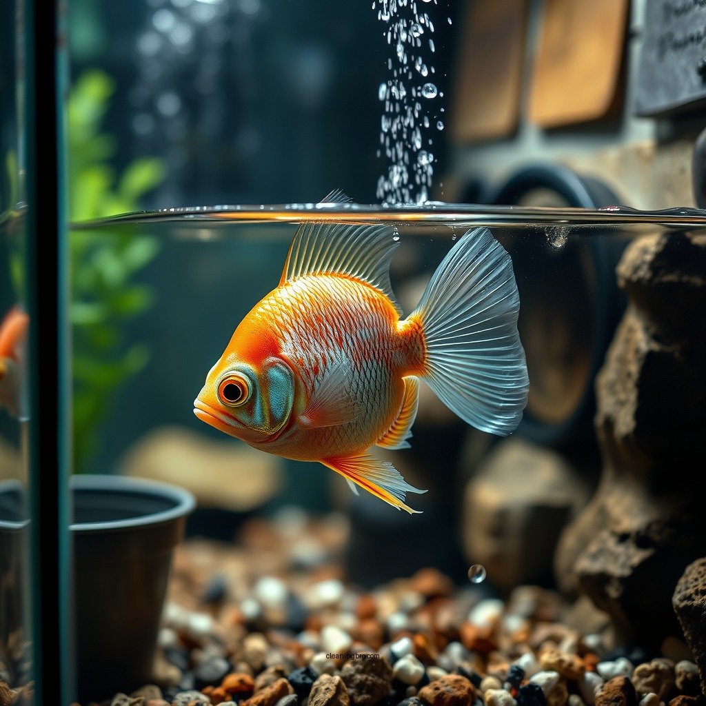 Drain and Clean the Tank - how to clean fish tank after death